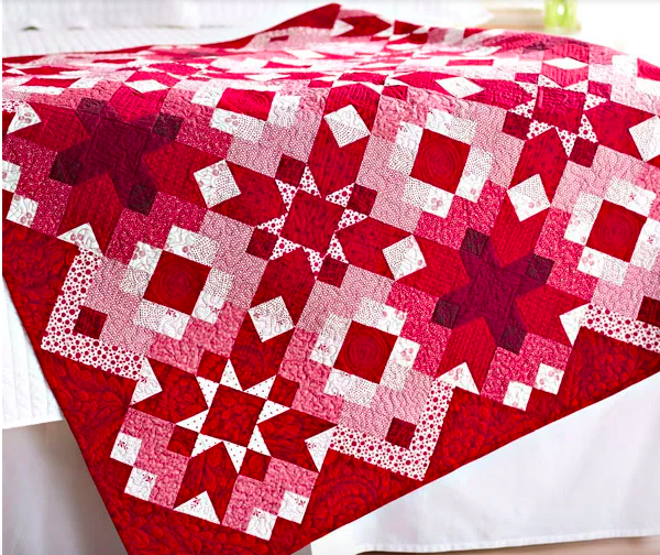 Ruby Reds Quilt Throw