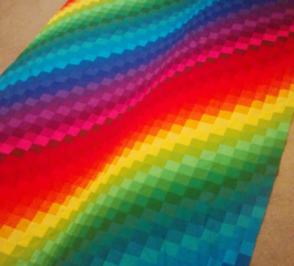 Rainbow Bargello Quilt – Free Pattern