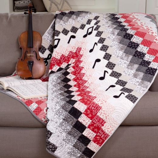 Bargello Music Quilt – Free Pattern