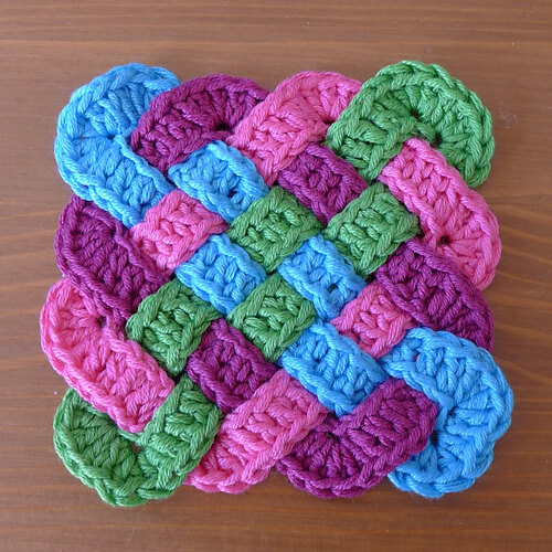 Crochet Knot Square Pattern