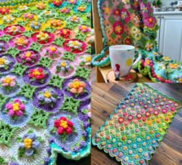 Macaroon Blossom Afghan: A Sweet Crochet Creation